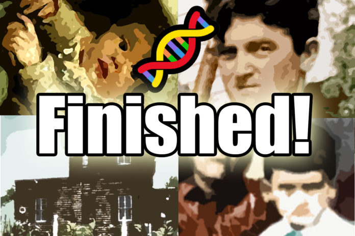 Finished! Genealogy Web Project Done!